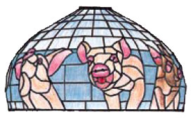 18 Four Lil Pigs Lamp Pattern