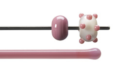 Salmon Pink Opal Rodz, Bullseye Opalescent Rods