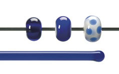 Deep Royal Blue Transparent Rodz, Bullseye Transparent Rods