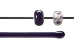 Deep Royal Purple Transparent Rodz, Bullseye Transparent Rods