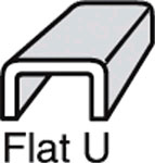 1/8 Flat U Brass (5mm Channel) - 22 lbs. Box, Zinc, Copper & Brass