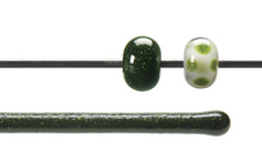 Light Aventurine Green Transparent Rodz, Bullseye Transparent Rods