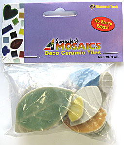 Assorted Leaf Tiles, Ceramic Shapes
