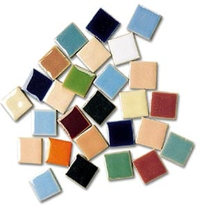 Assorted Luster Tiles, Ceramic Shapes