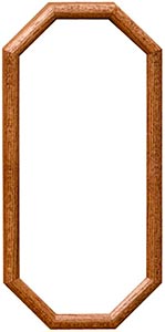 Pendulum Clock Ready-Made Oak Frame, Wood Display Pieces