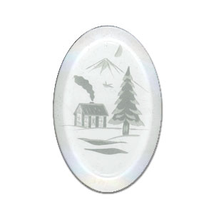 Winter Scene Engraved Bevel