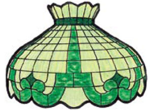 24 Art Nouveau worden Lamp Pattern