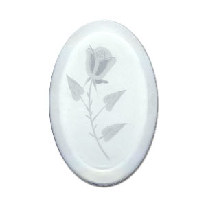 Summer Rose Engraved Bevel, Special Order Floral Bevels