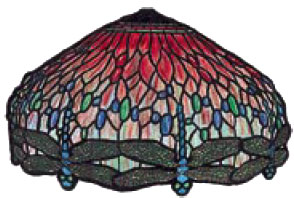 24 Hanging head dragonfly worden lamp kit