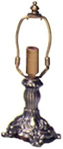 4 1/2 Tiny Victorian Lamp Base, Small Bases - In Stock