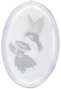 sweet nectar engraved bevel, Clear Oval Bevels