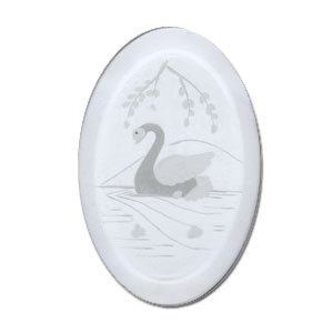 Swan Engraved Bevel, Special Order Bird Bevels