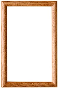 9-3/4 x 15-3/4 Rectangle Clock Ready-made Oak Frame, Oak Frames