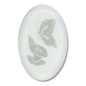 Morning Glory Engraved Bevel, Special Order Floral Bevels