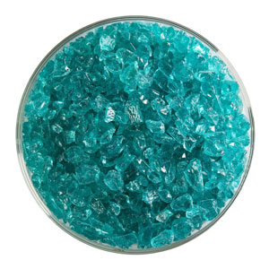 1 lb Light Aquamarine Blue Transparent Frit - Coarse, Coarse Frit