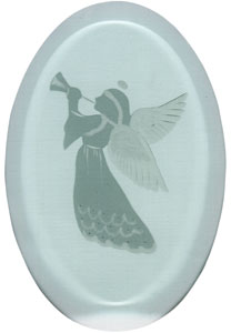 angel engraved bevel, Religious/Holiday Bevels