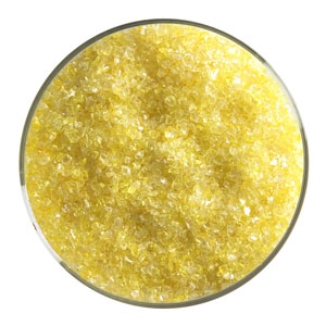 1 lb Canary Yellow Transparent Frit - Medium, Medium Frit