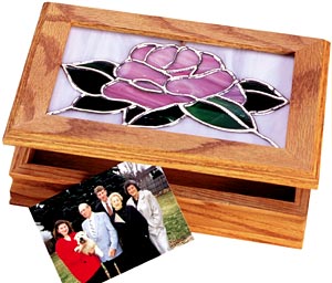 Panel-Ready Oak Box, Wood Display Pieces