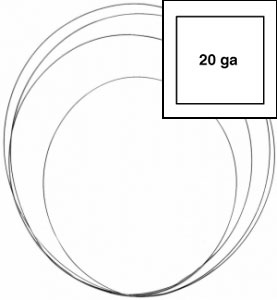 20 Gauge Sterling Silver Square Soft Wire, Wire - Silver