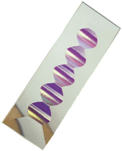 zipper dichroic bevel, 1 x 2, Zipper Bevels
