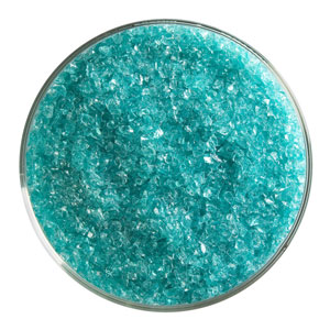 1 lb Light Aquamarine Blue Transparent Frit - Medium, Medium Frit