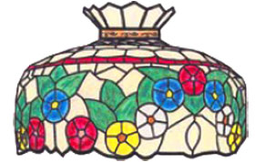 22 Gay Ninety Floral Lamp Pattern