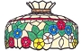 22 Gay Ninety Floral Lamp Pattern