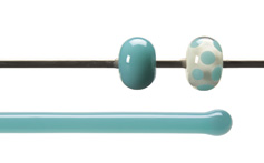 Turquoise Blue Opal Rodz, Bullseye Opalescent Rods