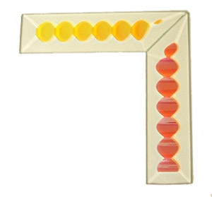 zipper dichoric mitered bevel corner set, 1 x 4, Zipper Bevels
