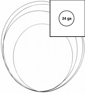24 Gauge Sterling Silver Square Half Hard Wire, Wire - Silver