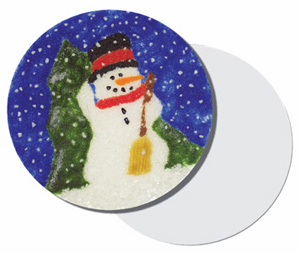 Clear 7 Fusible Glass Circle, Glass Circles