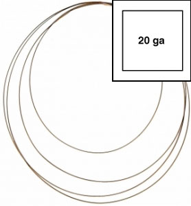 20 Gauge 12K Gold Filled Square Wire, Wire - Gold