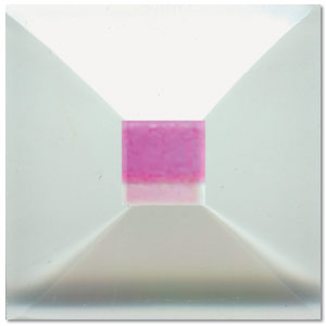 dichroic bevel, 1 square, Dichroic Bevels