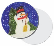 CLEAR 9 FUSIBLE Glass CIRCLE, Glass Circles