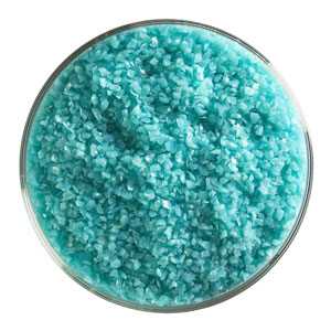 1 lb Turquoise Blue Opal Frit - Medium, Medium Frit