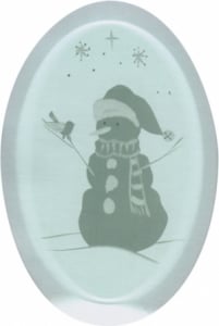 Snowman Engraved bevel, Religious/Holiday Bevels