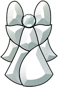 Floating Angel Bevel Cluster, Holiday Sale