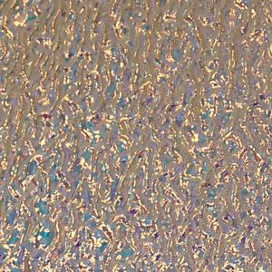 Dichroic Cyan / Copper on Clear Ripple - 4 x 4, CBS 4x4 on Ripple