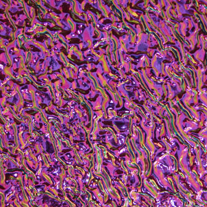 Dichroic Green / Magenta on Clear Ripple - 4 x 4, CBS 4x4 on Ripple