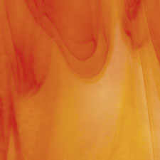 Bullseye Orange & White Opal Streakie, 2 & 3 Color Streakies