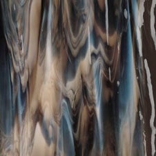 Bullseye Dark Brown, White Opal Streaky
