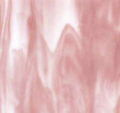 Bullseye Salmon Pink & Pearl Opal Streakie, 2 & 3 Color Streakies
