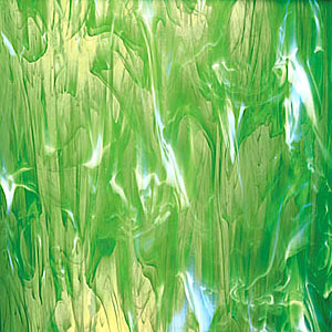spectrum pale green & white wispy, Wispy Opalescent