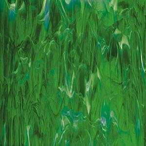 spectrum dark green & white wispy, Wispy Opalescent
