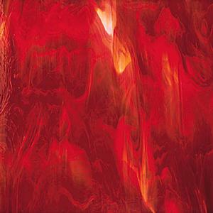 Spectrum Red & White Opal, Translucent Opalescent