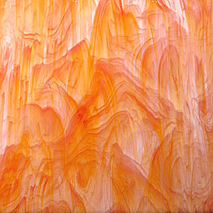 Spectrum White & Orange Opal, Semi Translucent Opal