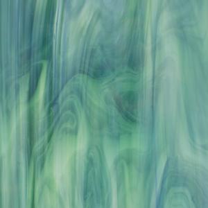 spectrum white, dark green, blue opal, Translucent Opalescent