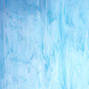Spectrum White & Sky Blue Opal, Semi Translucent Opal