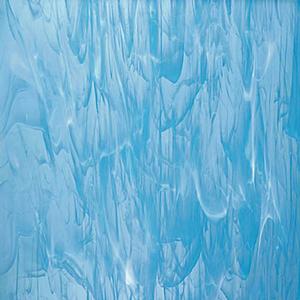 Spectrum Sky Blue & White Wispy, Wispy Opalescent