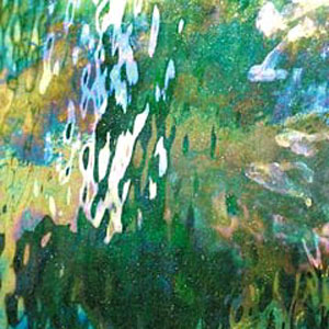 Spectrum Dark Green Iridized Waterglass, Waterglass